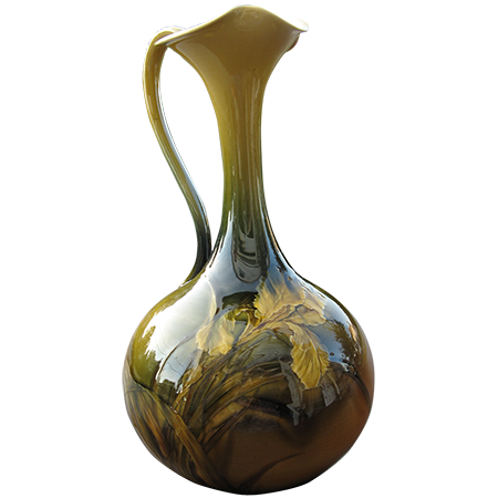 Antique, Rockwood painted Iris Vase, Estate Sale