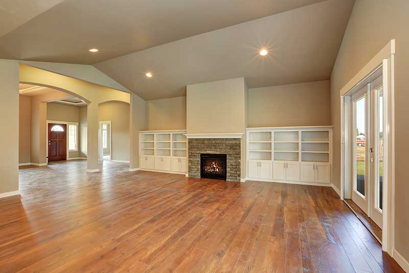 Empty family room